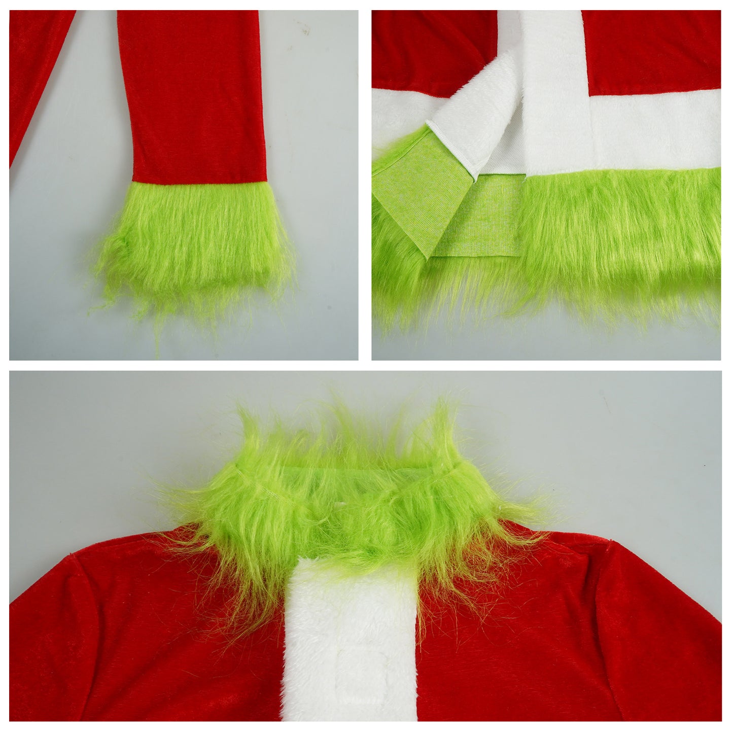 Christmas Cosplay Costume Grinch Green Monster Costume for Christmas Party and Stage Performance