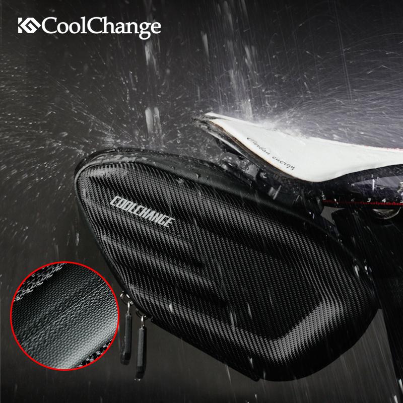 CoolChange Bicycle Saddle Bag Waterproof MTB Bike Rear Reflective Cycling Seat Tail Large Bike Accessories