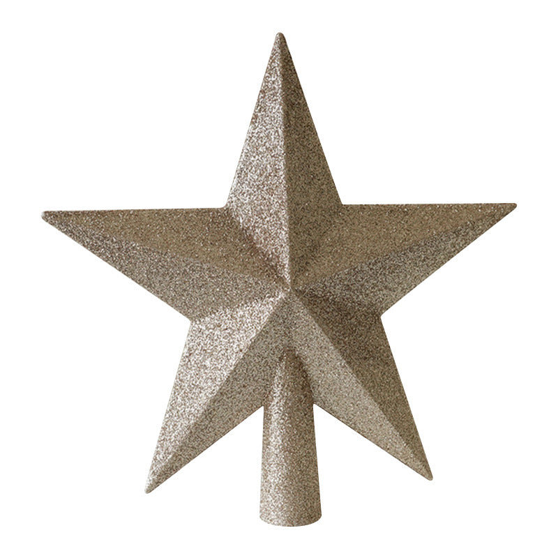 Christmas Tree Top Star Decoration Ornament, Gold, Silver, Red, Pink, 3D Five-Pointed Star