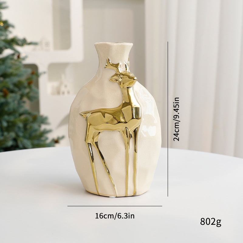 New Christmas Bouquet Vase Set, Elegant Flower Arrangement Decoration Props