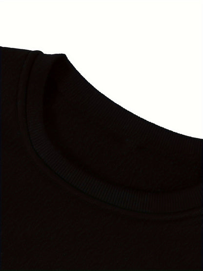 Christmas Gift Graphic Print Sweatshirt, Crew Neck Casual Sw