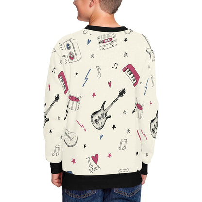 Kids' All Over Print Fuzzy Sweatshirt
