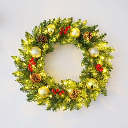 Christmas wreath rattan 30/40/50/60cm Christmas decoration wreath door hanging scene