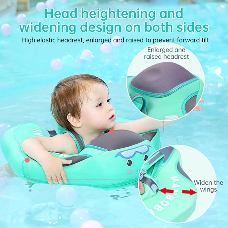 Mambobaby Non - inflatable Baby Swim Float, Foot Cushion, Seat, Fun Swimming Toys, Gift for Boys and Girls