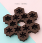 1 PCS Christmas Ice Molds Chocolate Snowflake Cookie Gummies Gummy Silicone Soap Biscuit