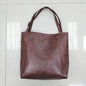Pocket Women's Soft Leather Handheld Single Shoulder Retro Oil Wax Leather Large Capacity Fashion New Tote Bag