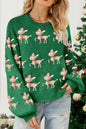 Christmas sweater lazy loose cute long sleeved pullover knitted sweater