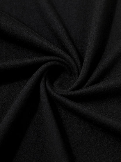 Women's Christmas Gnome Pattern Printed Short Sleeve T-Shirt Round Neck Casual Top Black Red White