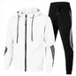 Sportswear Men's Set Casual Two-Piece Suit Spring Autumn Zipper Three-Stripe Hoodie Casual Long Pants