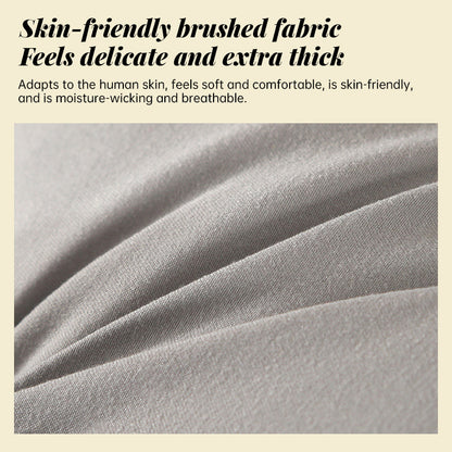 Fluffy Warm Feather-Cotton Backrest - Classic Solid Brushed Triangular Bed Cushion