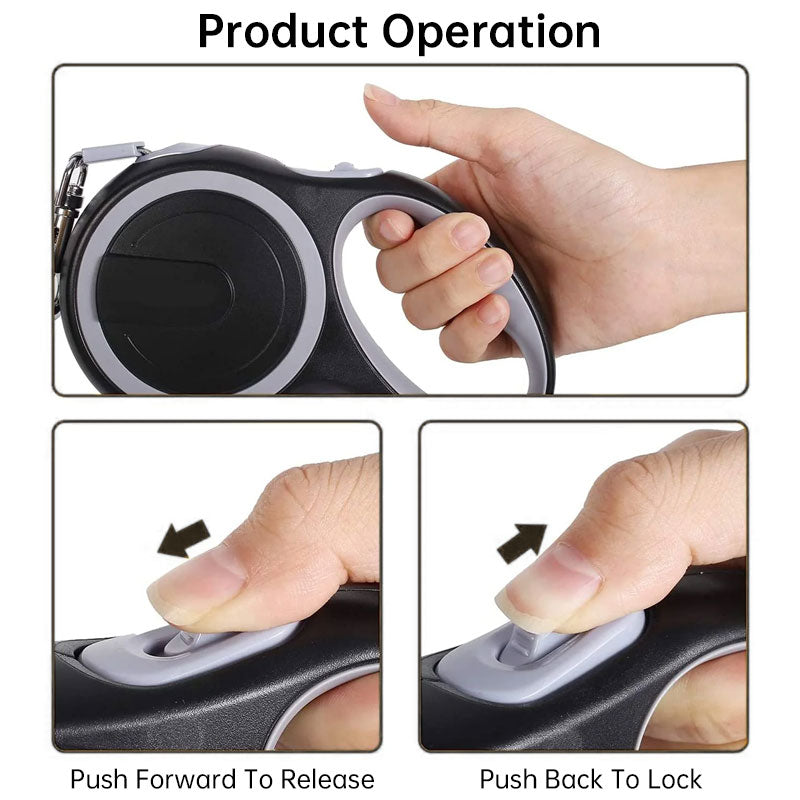 Retractable Dog Leash (5m/8m, 50kg capacity) – Adjustable, durable, for small/big dogs (walking, hiking)
