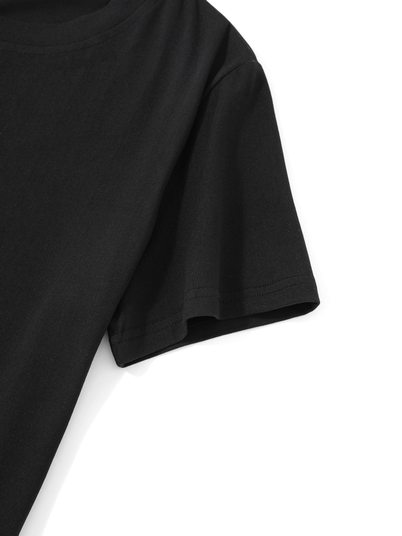 Women's Christmas Gnome Pattern Printed Short Sleeve T-Shirt Round Neck Casual Top Black Red White