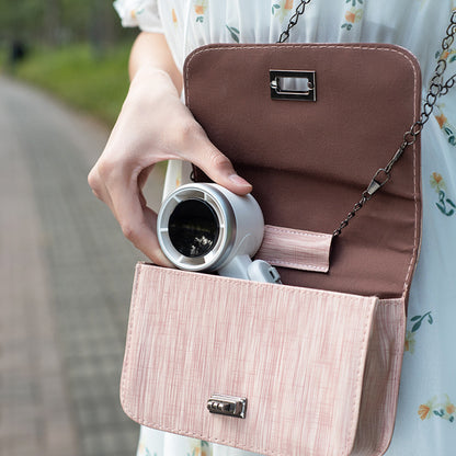 2025 New Portable Electric Fan: Foldable, High - Power, USB - Rechargeable, Wearable Neck Fan