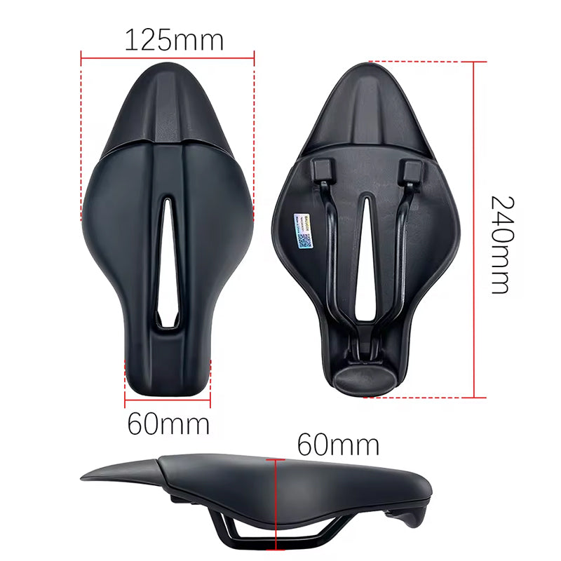 TT Time Trial/MTB Cycling Saddle: Seatless Triathlon Option for Road & Fixed-Gear Bikes