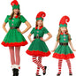 Adult Ladies/Kids Polyester Party Little Elf Cute Costume Christmas Funy Cosplay