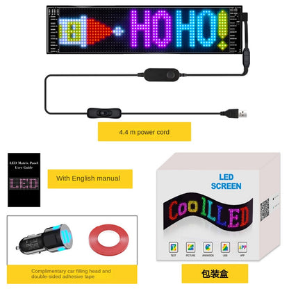Flexible LED Advertising Screen LED Soft Panel APP Bluetooth Car Display