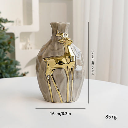 New Christmas Bouquet Vase Set, Elegant Flower Arrangement Decoration Props