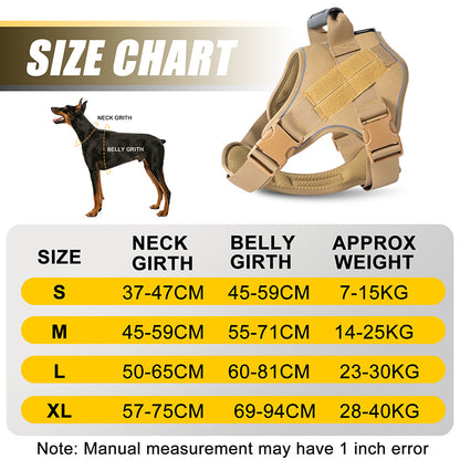 Tactical dog vest: for large dogs (German Shepherd, Golden Retriever) – training, military-style accessories.