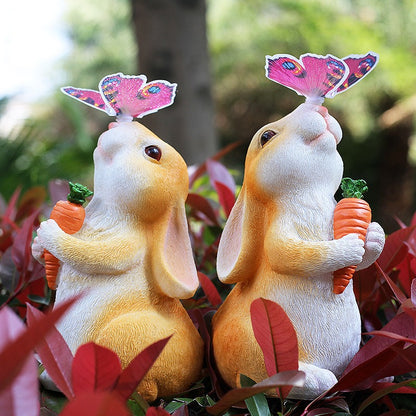 Solar waterproof and luminous rabbit light courtyard