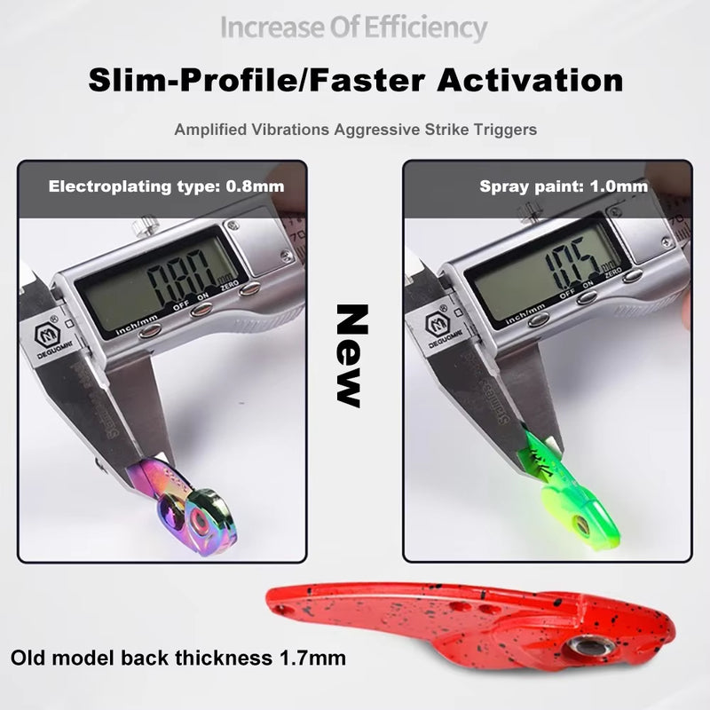 1PCS 3.5g/5g/7g/10g/15g VIB Fishing Lure – Rattlesnake Iron Jig, long-cast hard lure for predatory fish.