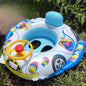 Children's steering wheel car swimming boat baby water swimming ring inflatable PVC inflatable swimming ring