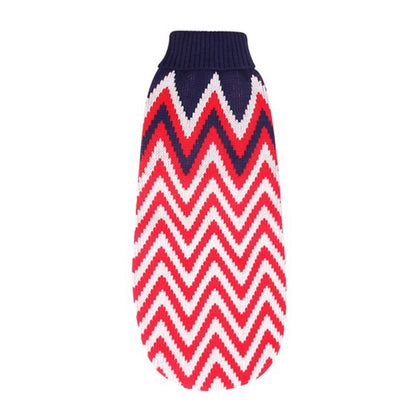 Christmas reindeer maple leaves snowflakes holiday pet clothes high necked knitted sweaters dog and cat clothing jackets