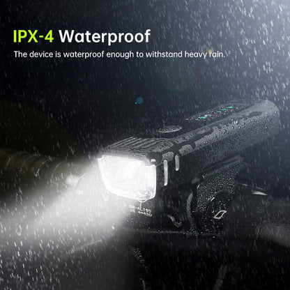 Bike headlight, bike flashlight, LED mountain bike torch, bike taillight, light sensor, cycling headlamp, bike accessories