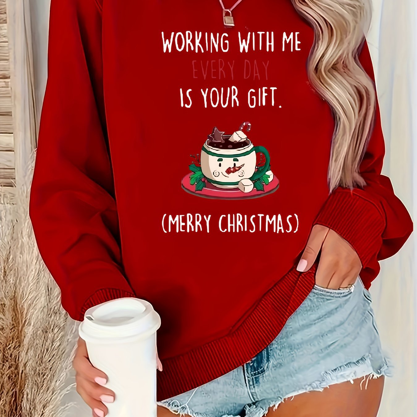 [Cozy Christmas Sweatshirt] Christmas Cozy Plus Size Sweatsh