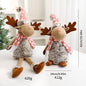 Reindeer Plush Christmas Decoration Ornament Window Display Decorative Figurine