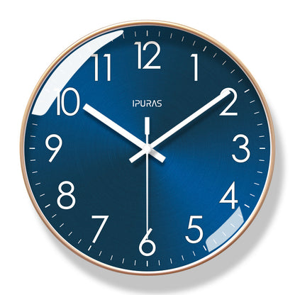 Brand - new 10/12 - inch modern wall clock. Its silent quartz makes it perfect for living rooms.