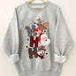 Festive Christmas Sweatshirt for Women, Plus Size Casual