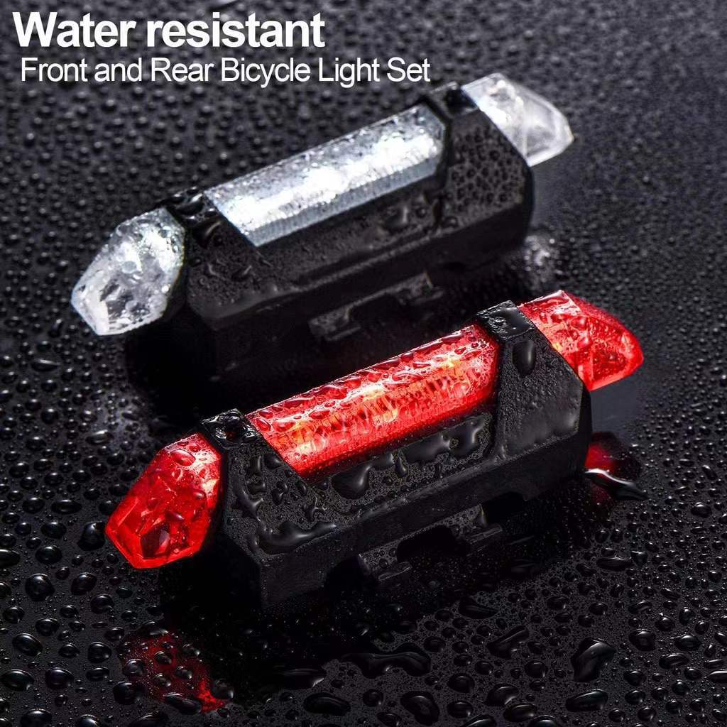 1pcs Bicycle Riding Equipment Accessories USB Charging LED Mountain Bike Light Bicycle Lighting Warning Tail Light