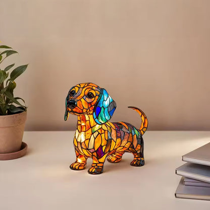 Animal resin LED night light, a cute bedside lamp for living rooms and bedrooms.