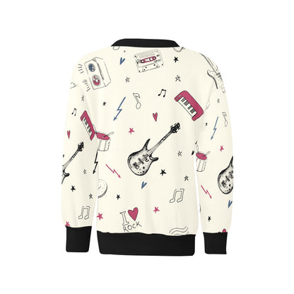 Kids' All Over Print Fuzzy Sweatshirt