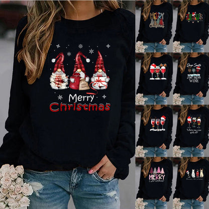 Women's Round Neck Sweatshirt New Arrival Christmas Foreign Trade