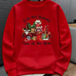 Kids' Casual Christmas Crew Neck Sweatshirt, Polyester Knit
