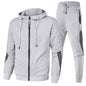 Sportswear Men's Set Casual Two-Piece Suit Spring Autumn Zipper Three-Stripe Hoodie Casual Long Pants