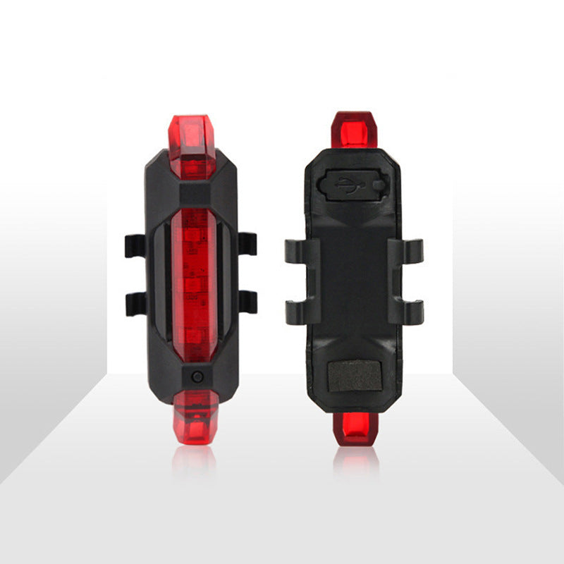 1pcs Bicycle Riding Equipment Accessories USB Charging LED Mountain Bike Light Bicycle Lighting Warning Tail Light