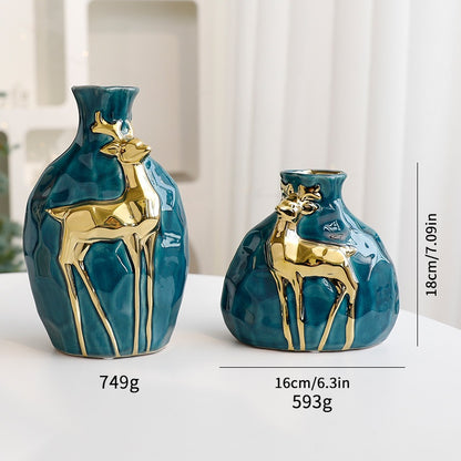 New Christmas Bouquet Vase Set, Elegant Flower Arrangement Decoration Props