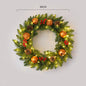 Christmas wreath rattan 30/40/50/60cm Christmas decoration wreath door hanging scene