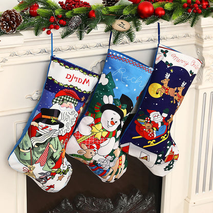 Christmas decorations, Christmas socks, pendants, gift bags, candy bags, holiday decorations, and dressing supplies