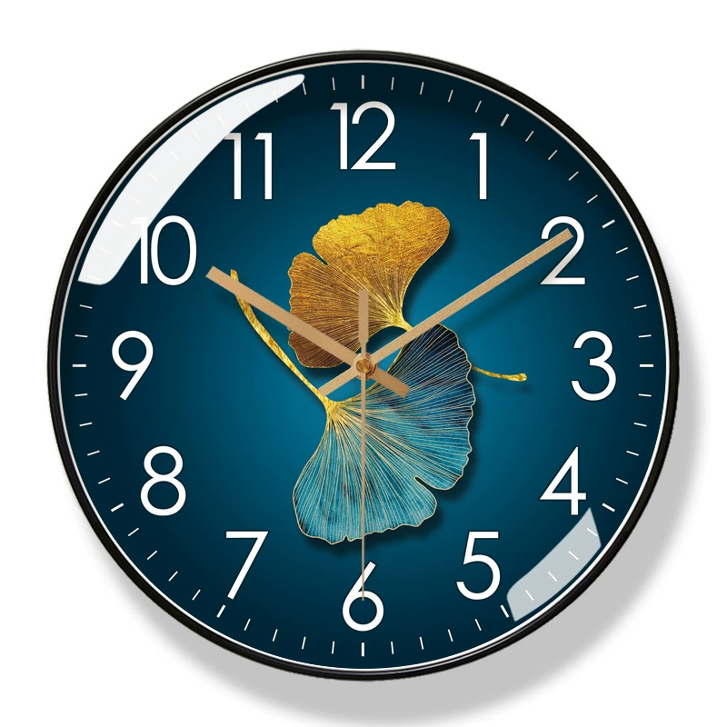 Brand - new 10/12 - inch modern wall clock. Its silent quartz makes it perfect for living rooms.
