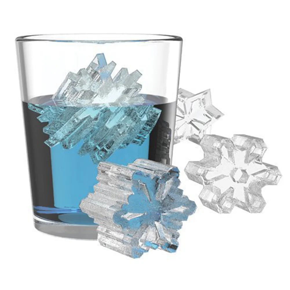 1 PCS Christmas Ice Molds Chocolate Snowflake Cookie Gummies Gummy Silicone Soap Biscuit