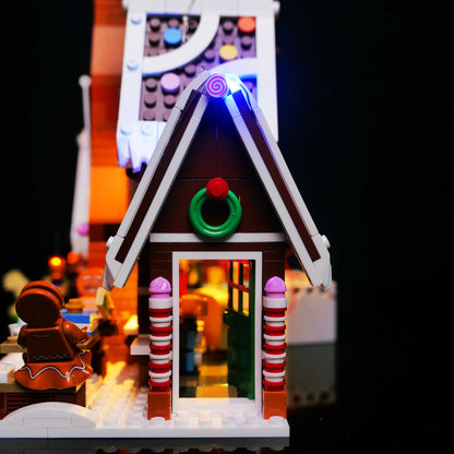 Building block lighting compatible with LEGO winter Christmas series 10267 gingerbread house LED remote control lighting