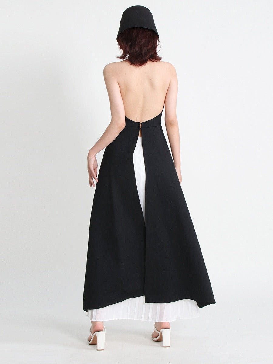 Fashion neck hanging sleeveless irregular two-piece set women's clothing