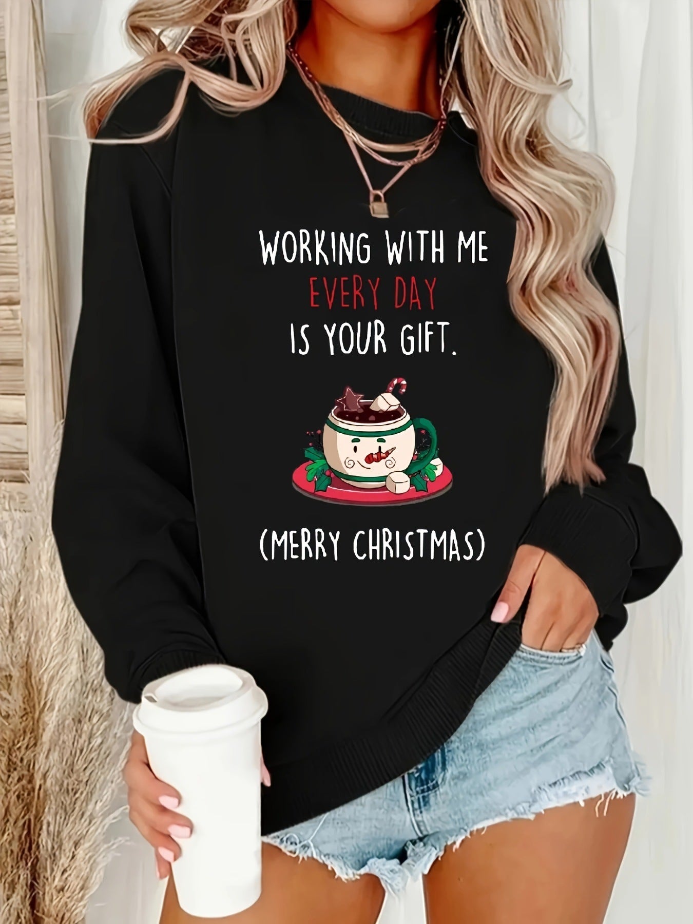 [Cozy Christmas Sweatshirt] Christmas Cozy Plus Size Sweatsh