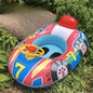 Children's steering wheel car swimming boat baby water swimming ring inflatable PVC inflatable swimming ring