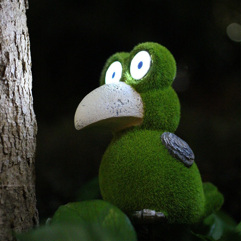 Solar Lights Turtle and Bird Grass Shooting Outdoor Waterproof Resin