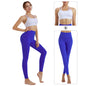 Yoga clothing set women's shock-absorbing gathering sports bra high waist and hip lifting fitness pants two-piece set