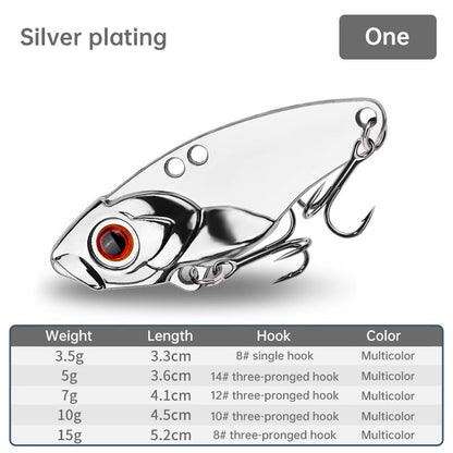 1PCS 3.5g/5g/7g/10g/15g VIB Fishing Lure – Rattlesnake Iron Jig, long-cast hard lure for predatory fish.